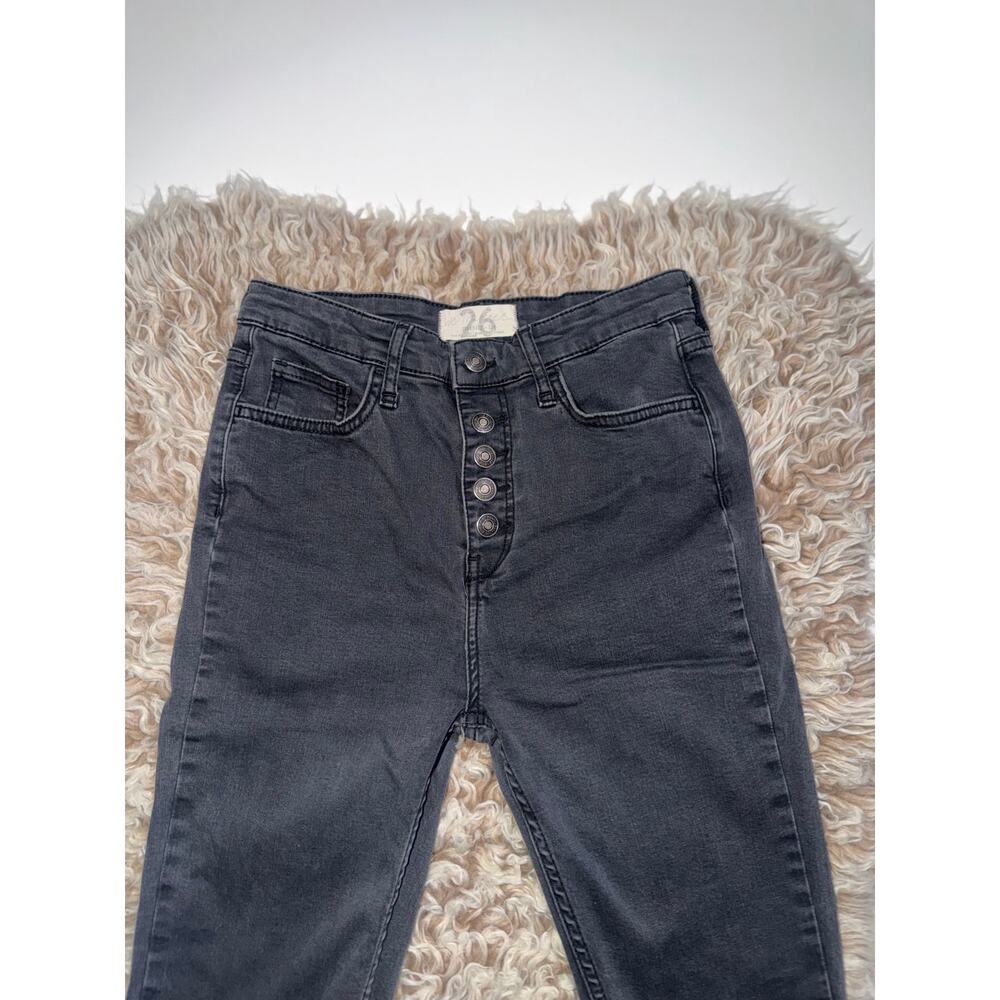 We are free women’s button zipper distressed skinny jeans - Picture 14 of 16